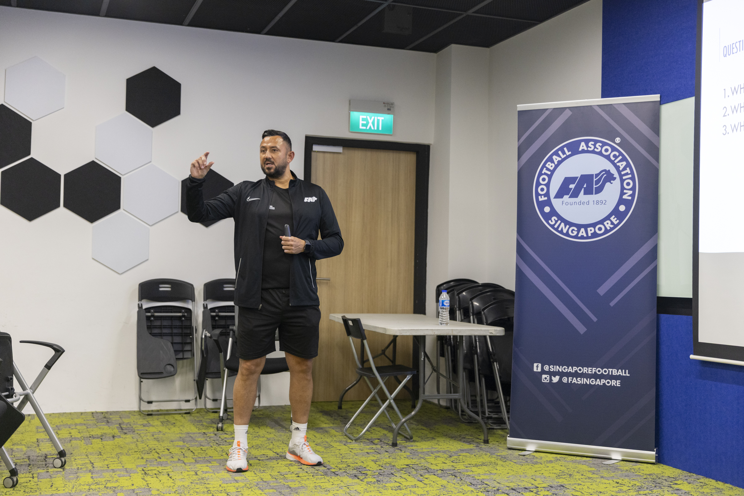 Hasney presenting at the FAS