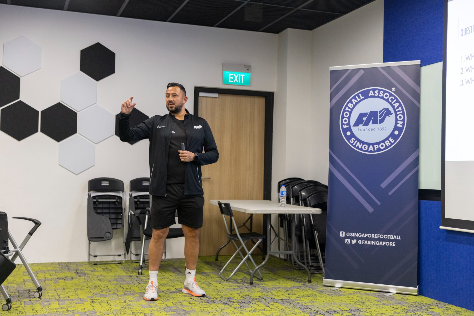 Hasney presenting at the FAS