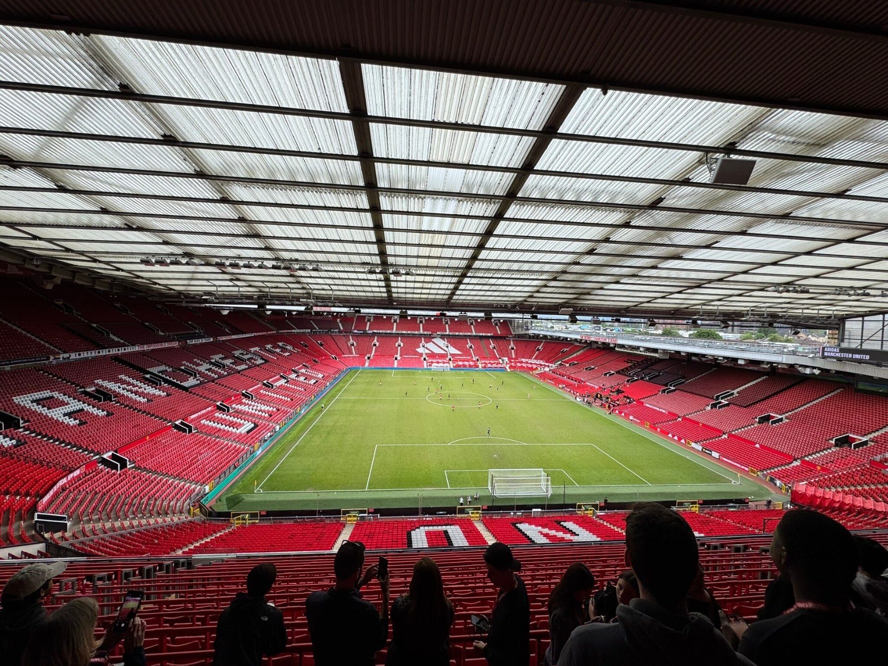 Stadium tour group at Old Trafford